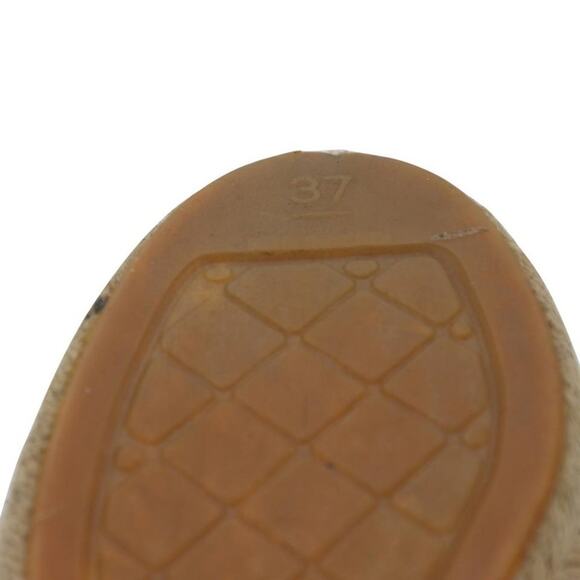 Chanel Espadrille 37 Glitter Canvas Cap Toe Cc Flats CC-0602N-0004 - Picture 10 of 10